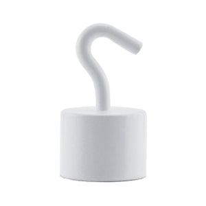 MHHH18 White Neodymium Magnetic Hook - Back View