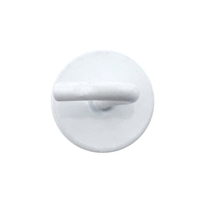 MHHH18 White Neodymium Magnetic Hook - Top View